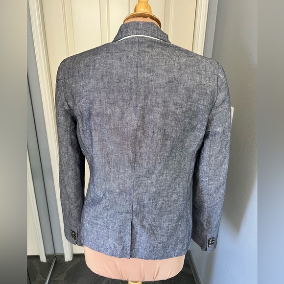 Gap Linen Cotton Blend Preppy Blazer - Picture 4 of 10